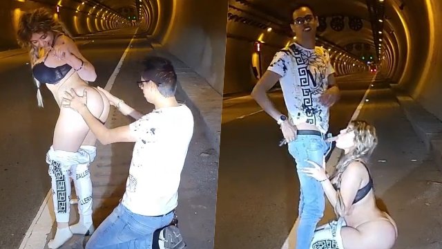 Se graban teniendo sexo en el tono de la vía pública