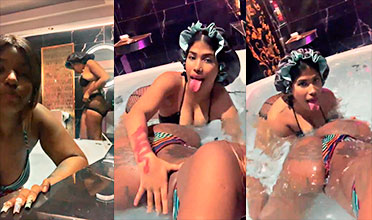 Mayelin dominicana con una lesbiana dando vida en la cabaña