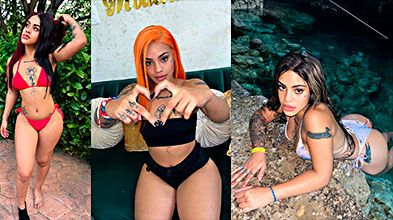 La artista urbana dominicana Menor Queen y su lindo y gran trasero 😍