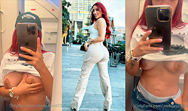 En medio de un avión, la puta Jessica Sodi decide hacerse una paja😱