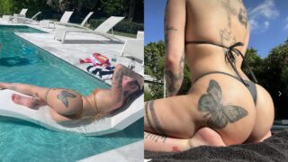 Bhad bhabie sexy culo bikini piscina solo fotos