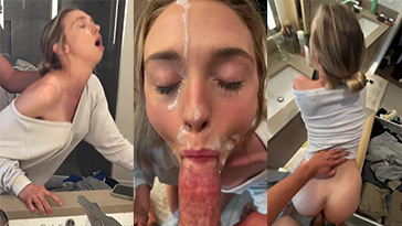 Es un mierda rápida de detrás del video porno facial