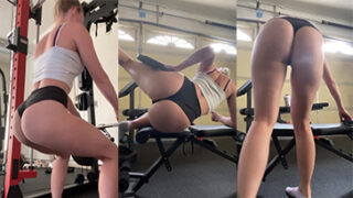 STPEACH AS AS Gym Gym Entrenamiento Carretefriends Thicc Booty Video