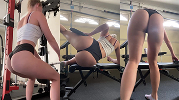 STPEACH AS AS Gym Gym Entrenamiento Carretefriends Thicc Booty Video